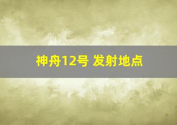 神舟12号 发射地点